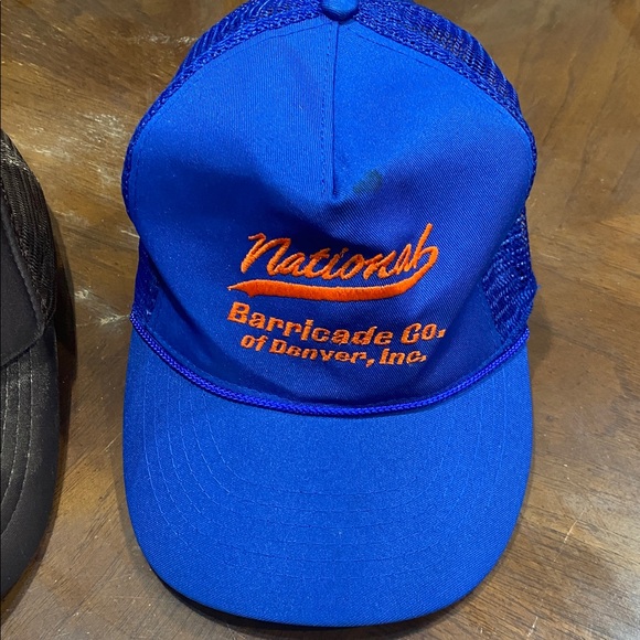 Brown and Blue Trucker Hats - Picture 3 of 5